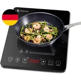 AMZCHEF Induktionskochplatte,2000W Einzelinduktionskochfeld Mit Schlankem Design