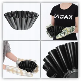 Kadax Gugelhupfform, aus Blech mit Antihaftbeschichtung, 21 cm, Schwarz