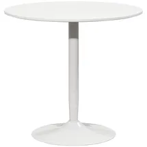 Homcom Runder Esstisch Ø 80 cm weiß
