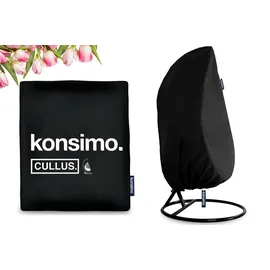 konsimo® Cullus Hängestuhlbezug 0 x 0 m Schwarz