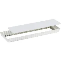 Gobel | Tortenform Rechteckig Geriffelt | Weißblech | Hebeboden