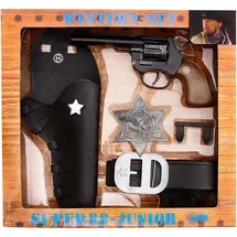 Schroedel Schrödel J.G. 1950149 Super 88 Junior: Spielzeugpistole und Pistolengürtel, in Geschenkebox, Western-Set, schwarz (195 0149)