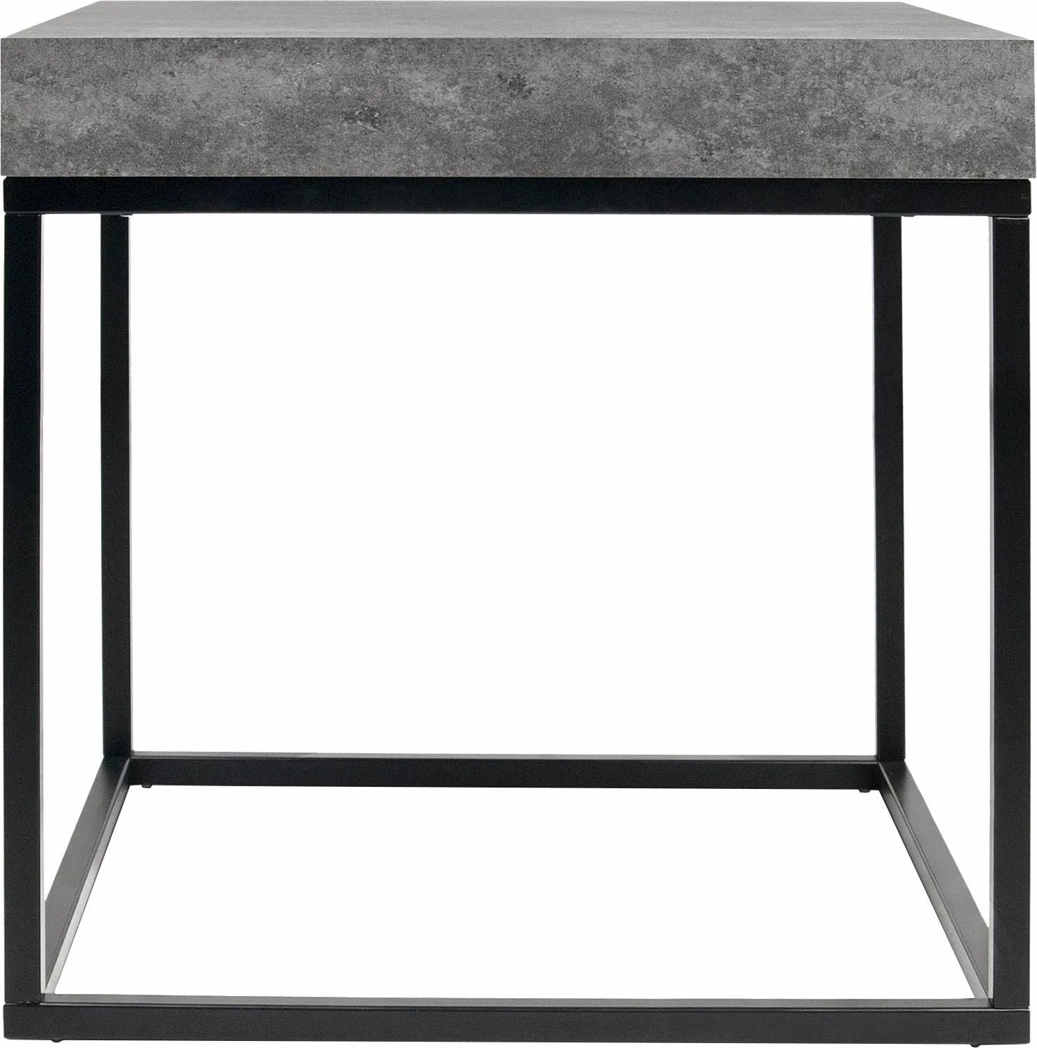 TemaHome Couchtisch »Petra«, mit einer Tischplatte in Beton-Optik und einem schwarzen Beingestell TemaHome Beton-Optik + schwarz