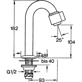 Hansa Nova Standventil chrom 00938101