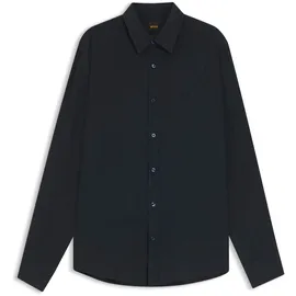 Boss Leinenhemd Regular Fit Blau XXXL