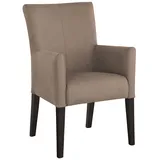 Esszimmerstuhl HOME AFFAIRE "King", braun (braun, buche wenge), B:60cm H:92cm T:65cm, 100% Polyester, Stühle, Esszimmerstuhl, Polsterstuhl, Armlehnstuhl, Gestell Massivholz