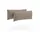 sit&more Polsterauflage 65 x 25 x 10 cm grau 2-tlg.