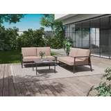 Royal Garden Royal Garden, Gartenlounge, Prado Loungeset Aluminium/Textilene inkl. Beistelltisch
