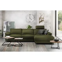 KAWOLA Ecksofa LOLA XL Stoff 2-Sitzer Grün