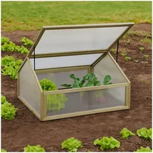 Hti-Living HTI-Living, Gewächshaus, Frühbeet aus Holz und Polycarbonat Ideales Mini-Gewächshaus
