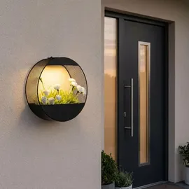 garden hero Außenleuchte Metall D 25 cm inkl. LED schwarz