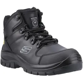 SKECHERS Trophus Kilram Brandschutzstiefel, Black Leather Textile, 43