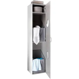 WIMEX Wäscheschrank Multiraumkonzept 40 x 185 x 40 cm Weiß