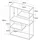 [en.casa] Standregal Metall 85x126x35 cm Weiß