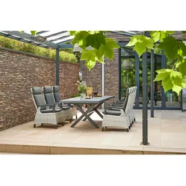 Siena Garden Gartentisch Sincro Rechteckig ausziehbar Grey 10 cm x 260 cm