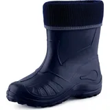 Ladeheid Kinder Mädchen Jungen Federleichte Eva Thermo Gummistiefel Gefüttert KL058 (Dunkelblau, 35 EU) - 35 EU