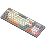 TAMEY Mechanische Dualmodus-Bluetooth-Tastatur,beleuchtete Gaming-Tastatur Gaming-Tastatur (Bluetooth + 2,4G drahtlose Verbindung)