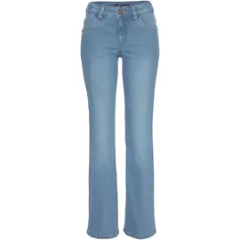 Arizona Bootcut-Jeans »Bund mit seitlichem Gummizugeinsatz«, hohe Leibhöhe, Bootcut, mit Stretch, klassischer 5-Pocket-Style, Gr. 23 - L Gr, bleached, , 42712333-23 K + L Gr