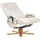Beliani Massagestuhl RELAXPRO Kunstleder 75 x 100 x 80 cm Hellbeige mit Fußstütze