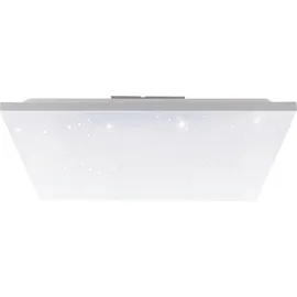 EGLO LED Deckenleuchte Calemar-S weiß 58,7 x 58,7 cm mit Kristalleffekt