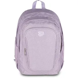 Seven Tech Shiny Schulranzen, Geräumige Schultasche, Rucksack für Teenager, Mädchen Jungen, Tornister mit Doppelfach, reflektierende Einsätze, Trinkflaschenfach-Laptopfach, gepolstert, rosa