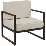 Tectake tectake® Garten-Loungesessel, Dicke des Sitzpolsters 14 cm, Loungemöbel, Lounge-Sessel