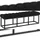 CLP Sitzbank Amun Stoff Schwarz 150 cm