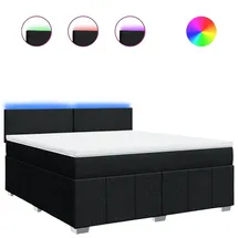 vidaXL Boxspringbett 180 x 200 cm Schwarz
