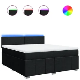 vidaXL Boxspringbett 180 x 200 cm Schwarz