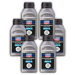 6x 250ml LIQUI MOLY 21155 Bremsflüssigkeit DOT 4 Bremse Flüssigkeit Brake Fluid