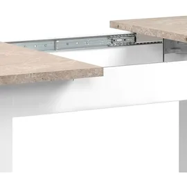 Homestyle4u Esstisch 120x80 in Weiß ausziehbar | Gr.: onesize