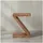 KADIMA DESIGN Z-Cube Beige Akazie 44 x 59 x 30 cm