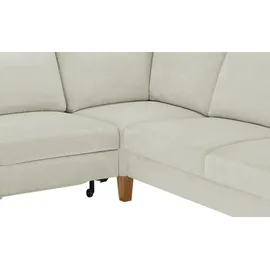 Max Schelling Wohnlandschaft Mikrofaser/Velours 3-Sitzer Weiß