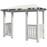 SKANHOLZ Vordach Wismar 6 351 x 134 cm weiß