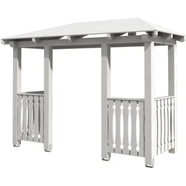 SKANHOLZ Vordach Wismar 6 351 x 134 cm weiß