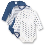 Sanetta Body Langarm Blau Ringel und Weiß