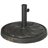 Outsunny Sonnenschirmständer 18 kg Sonnenschirmfuß für Ø38/48 mm Schirmstange,