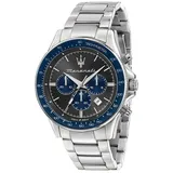 Armbanduhr MASERATI Herren Damen Challenge Chrono Stahl / Grau Limited Ed.