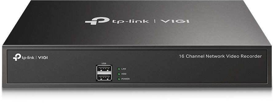 TP-Link VIGI NVR1016H 16 Kanal Netzwerk Video Recorder, 1x bis zu 10TB SATA HDD intern montierbar, Rack-fähig