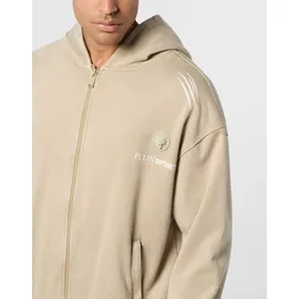 Plein Sport Sweatjacke beige | weiß XL