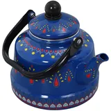 Cabilock Emaille Teekessel Für Herd Vintage Kaffeekessel Mit Griff Retro Emaille Wasserkessel Zum Kochen Von Wasser Süßer Teekessel Für Küche Zu Hause