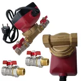 PAG Turbo GmbH® - Zirkulationspumpe CPE 15-15 + 2 Stück Kugelventile 1/2" Umwälzpumpe Trinkwasserpumpe Brauchwasserpumpe (CPE 15-15 + Ventile)