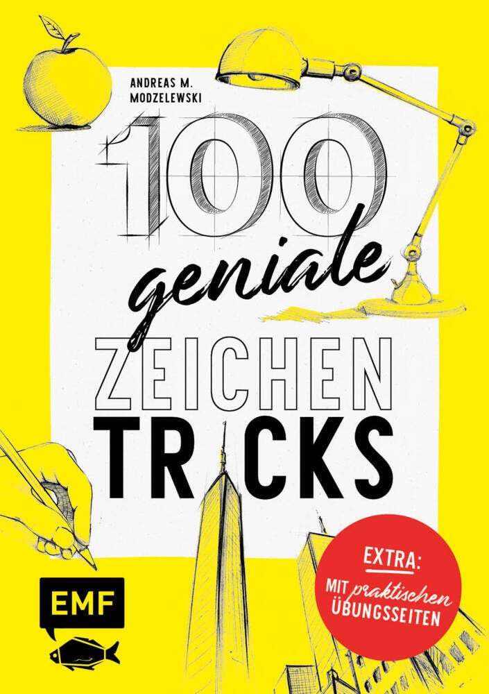 100 Geniale Zeichentricks - Mit Praktischen Übungsseiten - Andreas M. Modzelewski  Kartoniert (TB)