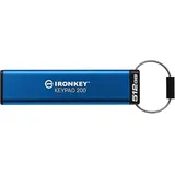 Kingston 512 GB IronKey Keypad 200 Verschlüsselter USB-Stick Metall USB 3.2 Gen1