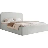Selsey Sonvivo - Polsterbett 140x200 mit Bettkasten, Chenille, hellgrau - Hellgrau