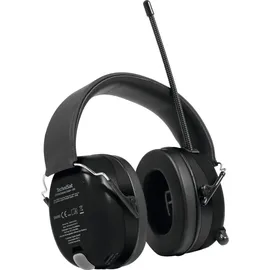 TechniSat STEREOMAN DAB+ OD – Stereo DAB+/FM Bluetooth-Kopfhörer (DAB+/UKW Radioempfang, Kurze Antenne, Integriertes Mikrofon, Kapselgehörschutz, für den Außeneinsatz) schwarz