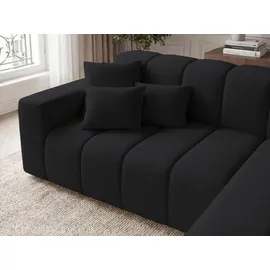 GRAINGOLD Ecksofa Nork Schwarz Rechts