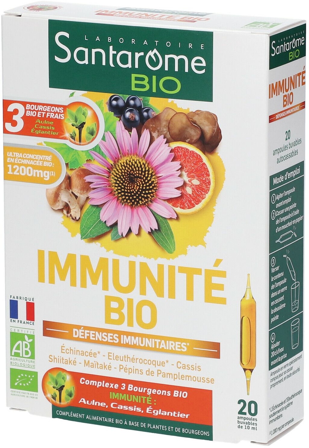 Santarome Bio Immunité bio Défenses immunitaires 20x10 ml ampoule(s) buvable(s)