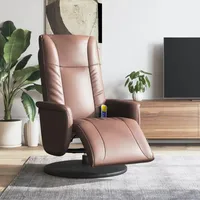 VidaXL Massagesessel, mit Fußteil Braun Kunstleder - 2 Jahre