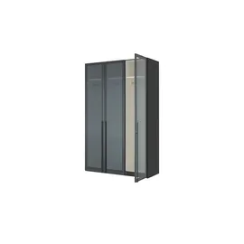 Sconto Drehtürenschrank Dreamer 152,2 x 236 x 58 cm Schwarz